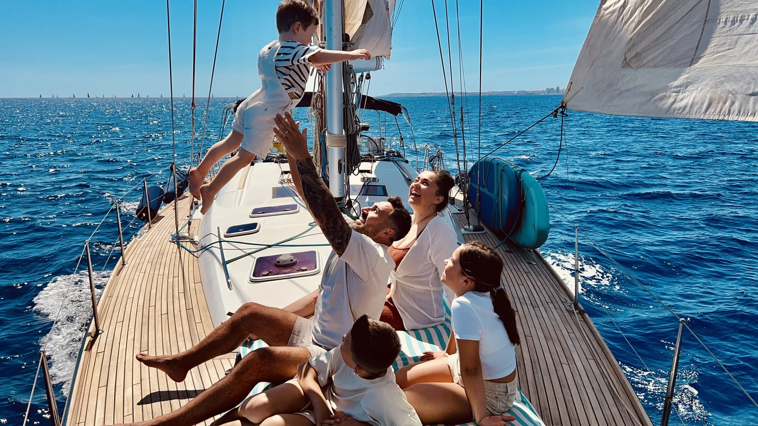Swimming off ACE in clear Maltese water